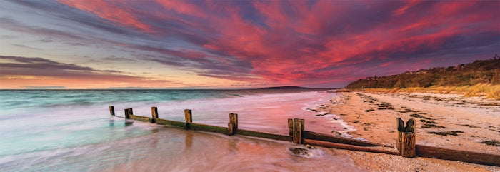 Puzzle Panorama McCrae Beach Mornington Peninsula Australia, 1000 Teile