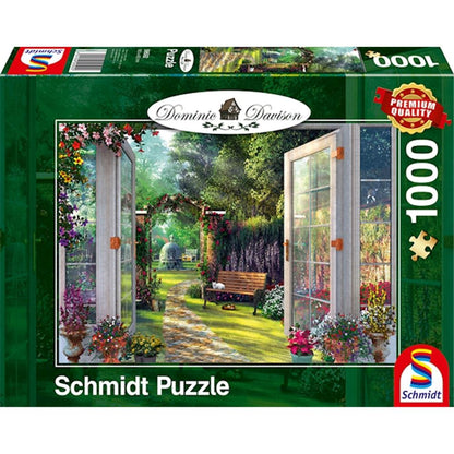 Puzzle Blick in den verwunschenen Garten, 1000 Teile