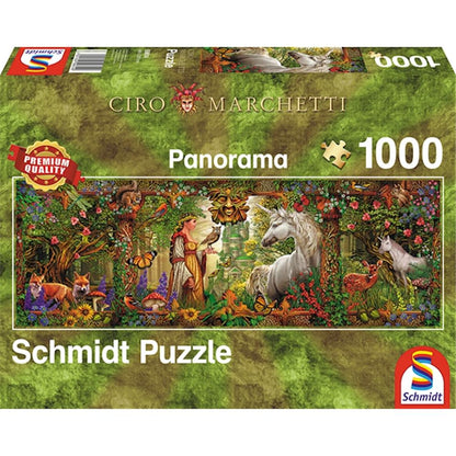 Puzzle Panorama Märchenwald, 1000 Teile