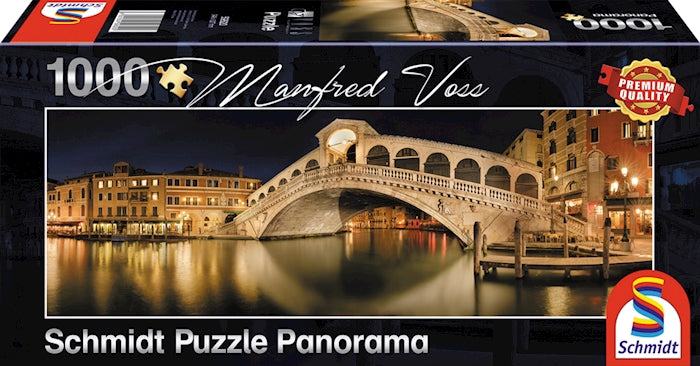 Puzzle Panorama Rialto Brücke, 1000 Teile