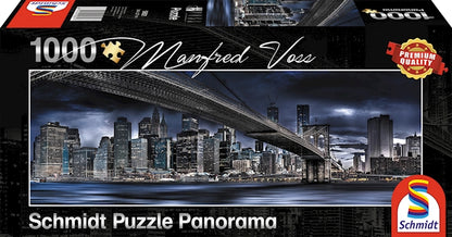 Puzzle Panorama New York Dark Night, 1000 Teile