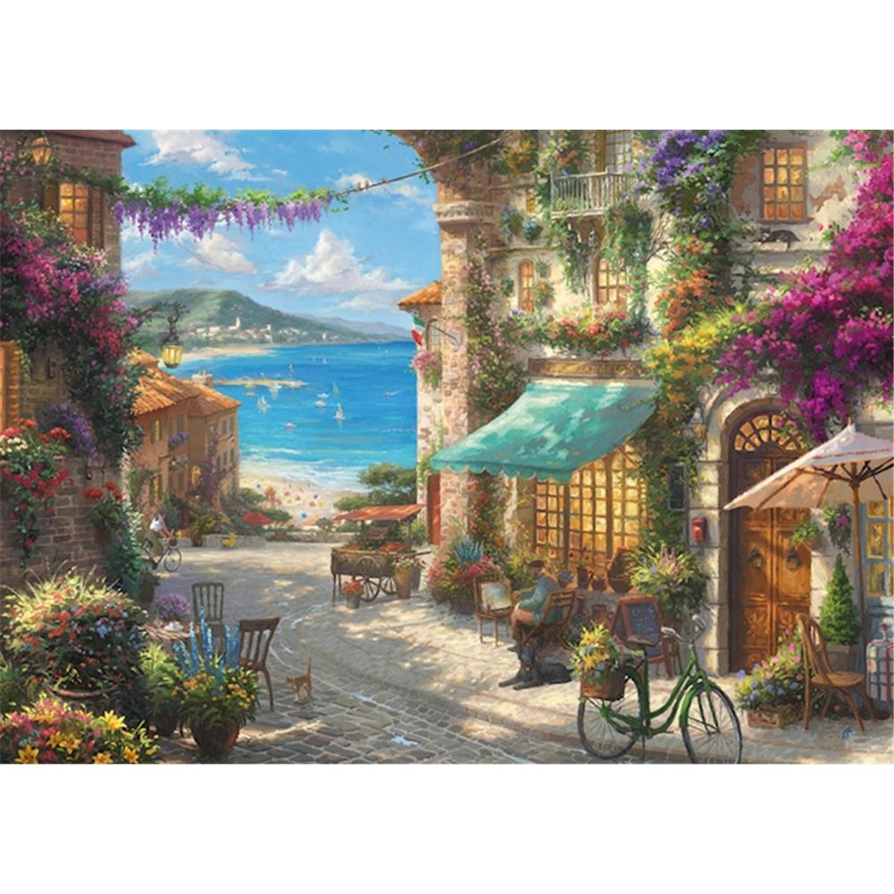 Puzzle Café an der italienischen Riviera, 1000 Teile