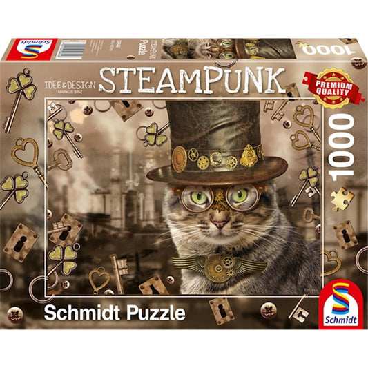 Puzzle Steampunk Katze, 1000 Teile