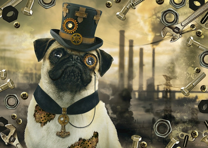 Puzzle Steampunk Hund, 1000 Teile