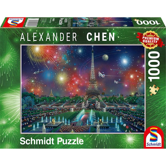 Puzzle Feuerwerk am Eiffelturm, 1000 Teile