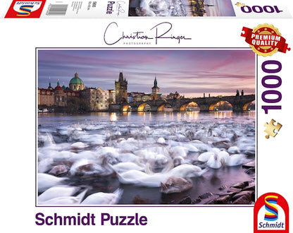 Puzzle Prag Schwäne, 1000 Teile