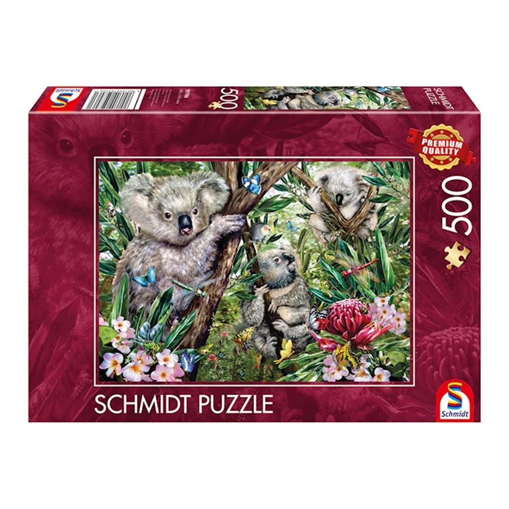 Puzzle Süsse Koala-Familie, 500 Teile