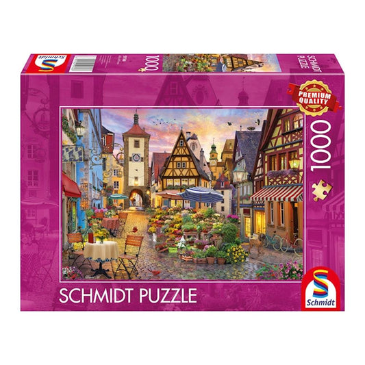 Puzzle Romantisches Bayern Rothenburg ob der Tauber, 1000 Teile