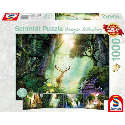 Puzzle Rehe im Wald, 1000 Teile