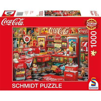 Puzzle Coca Cola Nostalgie-Shop, 1000 Teile