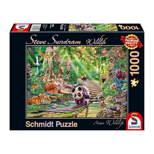 Puzzle Asiatische Tierwelt, 1000 Teile