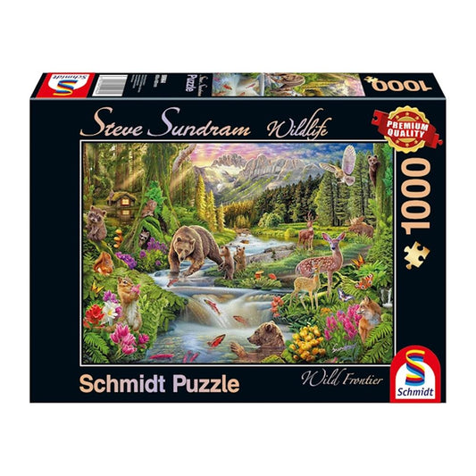 Puzzle Wildtiere am Waldesrand, 1000 Teile