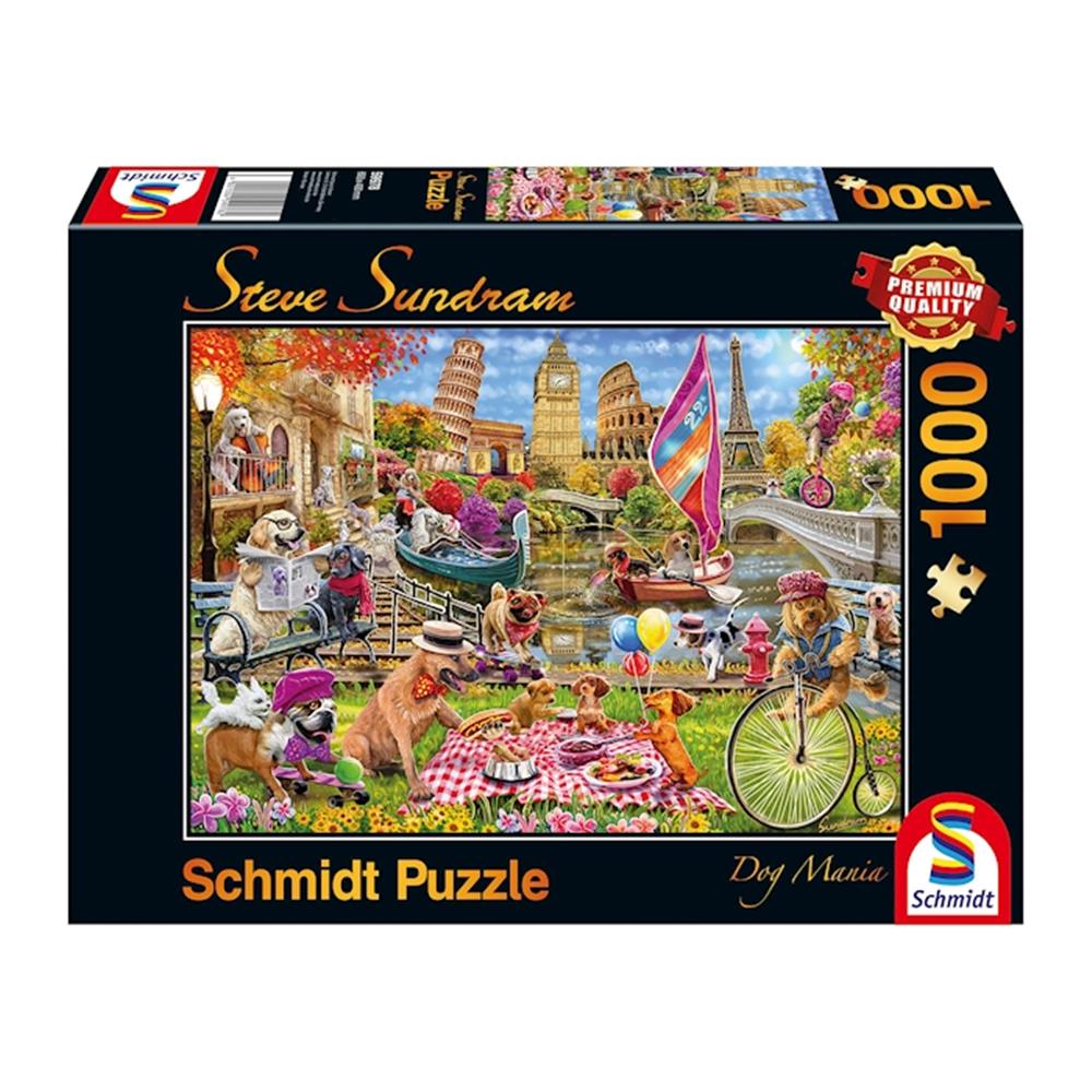 Puzzle Hundewahnsinn, 1000 Teile