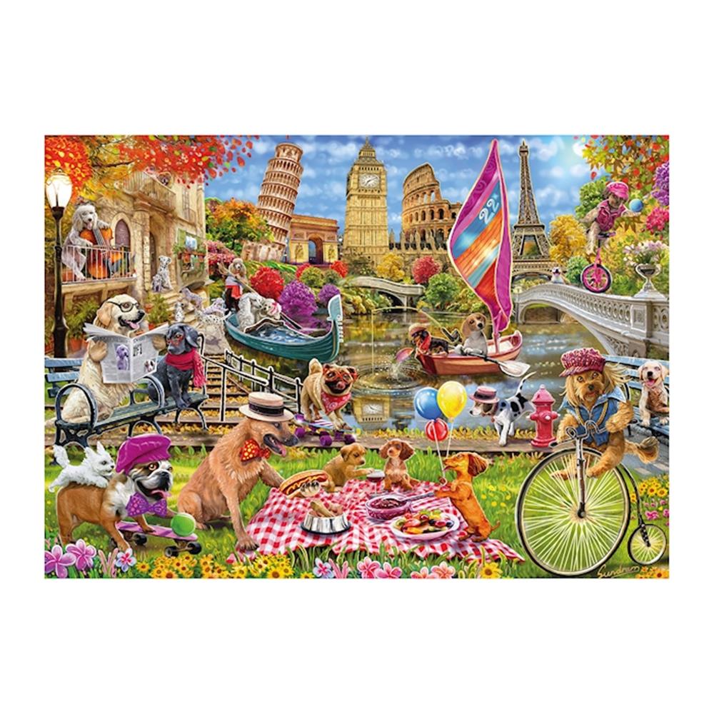 Puzzle Hundewahnsinn, 1000 Teile