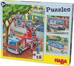 Puzzle Polizei, Feuerwehr & Co., 18 Teile