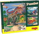 Puzzle Dinosaurier, 3 x 24 Teile