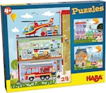 Puzzle Kleine Feuerwehr, 3 x 24 Teile