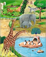 Puzzle Tiere, 18 Teile