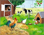 Puzzle Tiere, 18 Teile