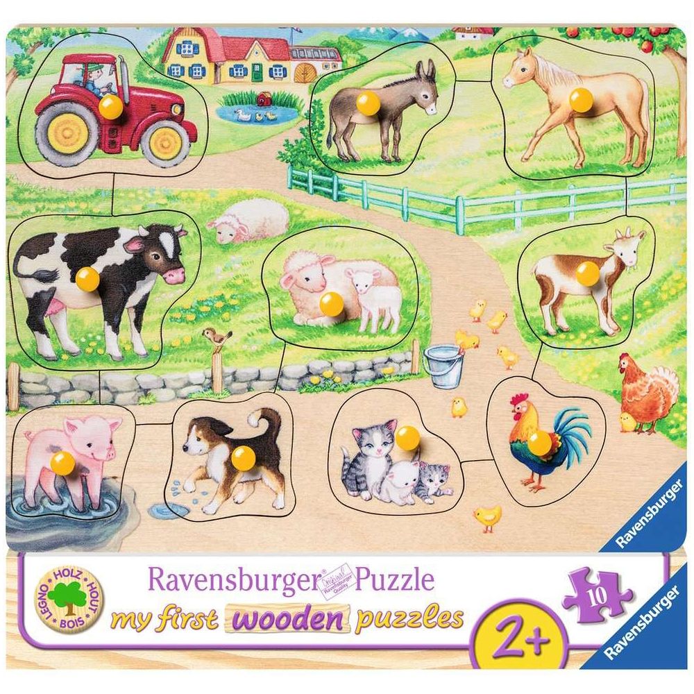 Puzzle Morgens auf dem Bauernhof, 10 Teile