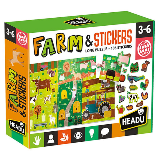 Puzzle Farm mit Stickers