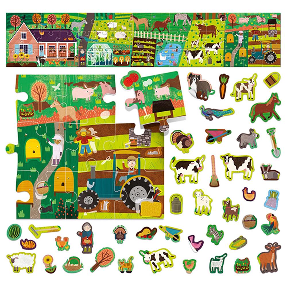 Puzzle Farm mit Stickers