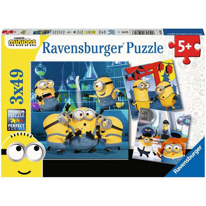 Puzzle Witzige Minions, 3 x 49 Teile