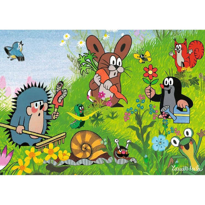 Puzzle Gartenparty mit Freunden, 2 x 12 Teile