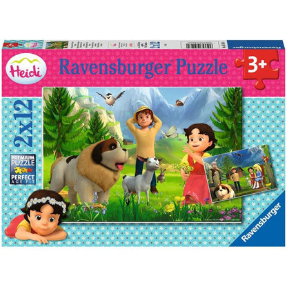 Puzzle Gemeinsame Zeit in den Bergen, 2 x 12 Teile