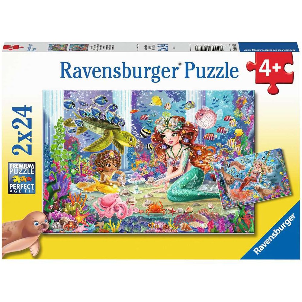 Puzzle Zauberhafte Meerjungfrauen, 2 x 24 Teile