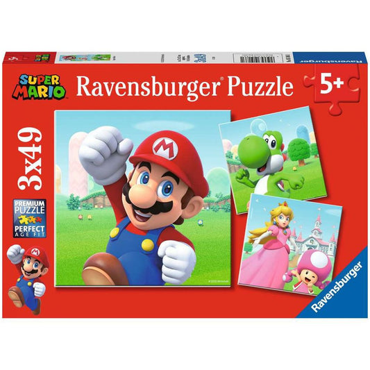 Puzzle Super Mario, 3 x 49 Teile