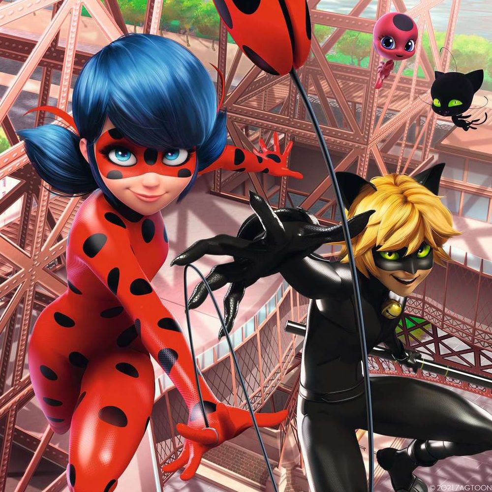 Puzzle Unsere Helden Ladybug und Cat Noir, 3 x 49 Teile