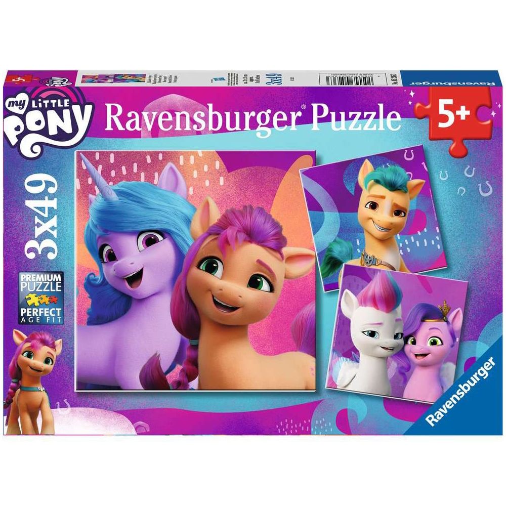 Puzzle My Little Pony Movie, 3 x 49 Teile