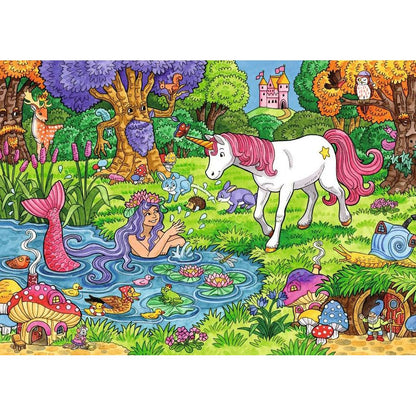 Puzzle Magischer Wald, 2 x 24 Teile