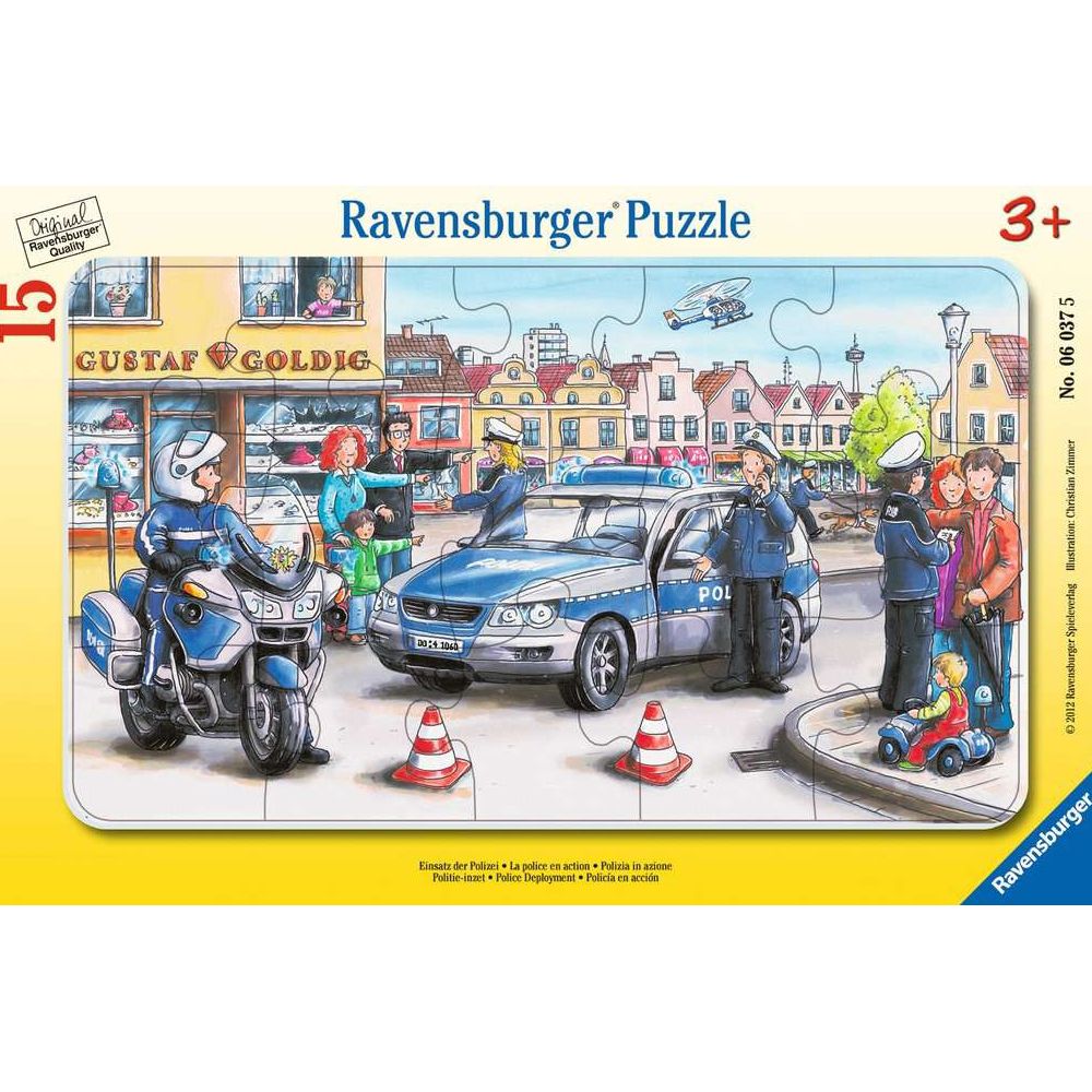 Puzzle Einsatz der Polizei, 15 Teile