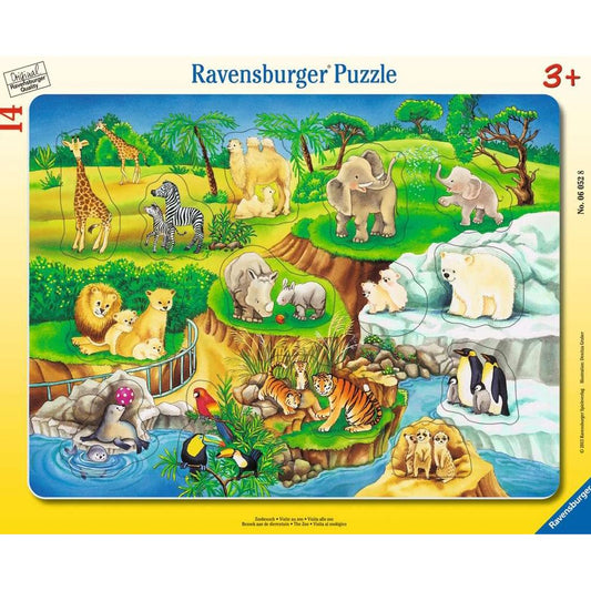 Puzzle Zoobesuch, 14 Teile