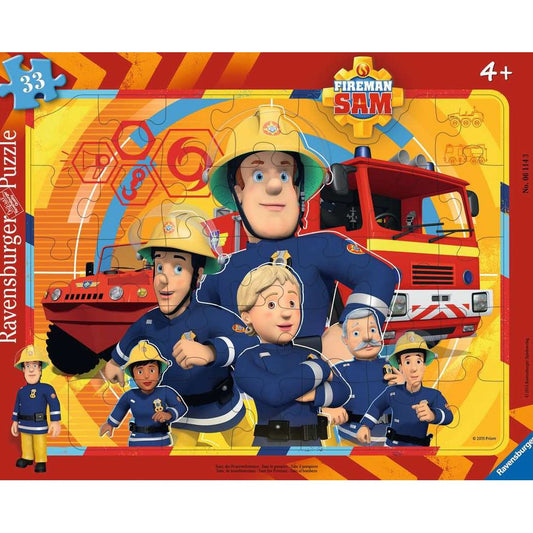 Puzzle Sam, der Feuerwehrmann, 33 Teile