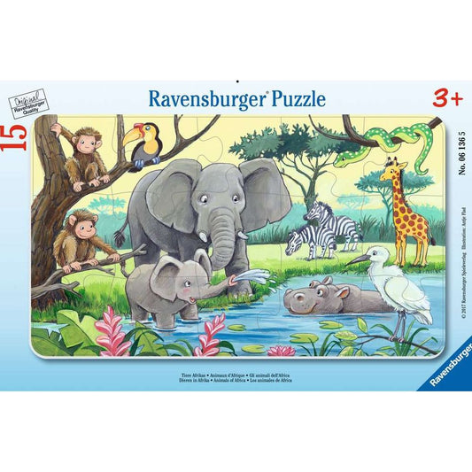 Puzzle Tiere Afrikas, 15 Teile