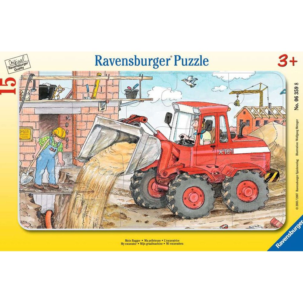 Puzzle Mein Bagger, 15 Teile