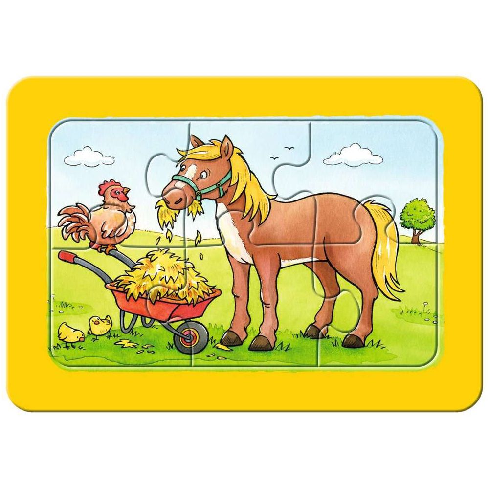 Puzzle Gute Tierfreunde, 3 x 6 Teile