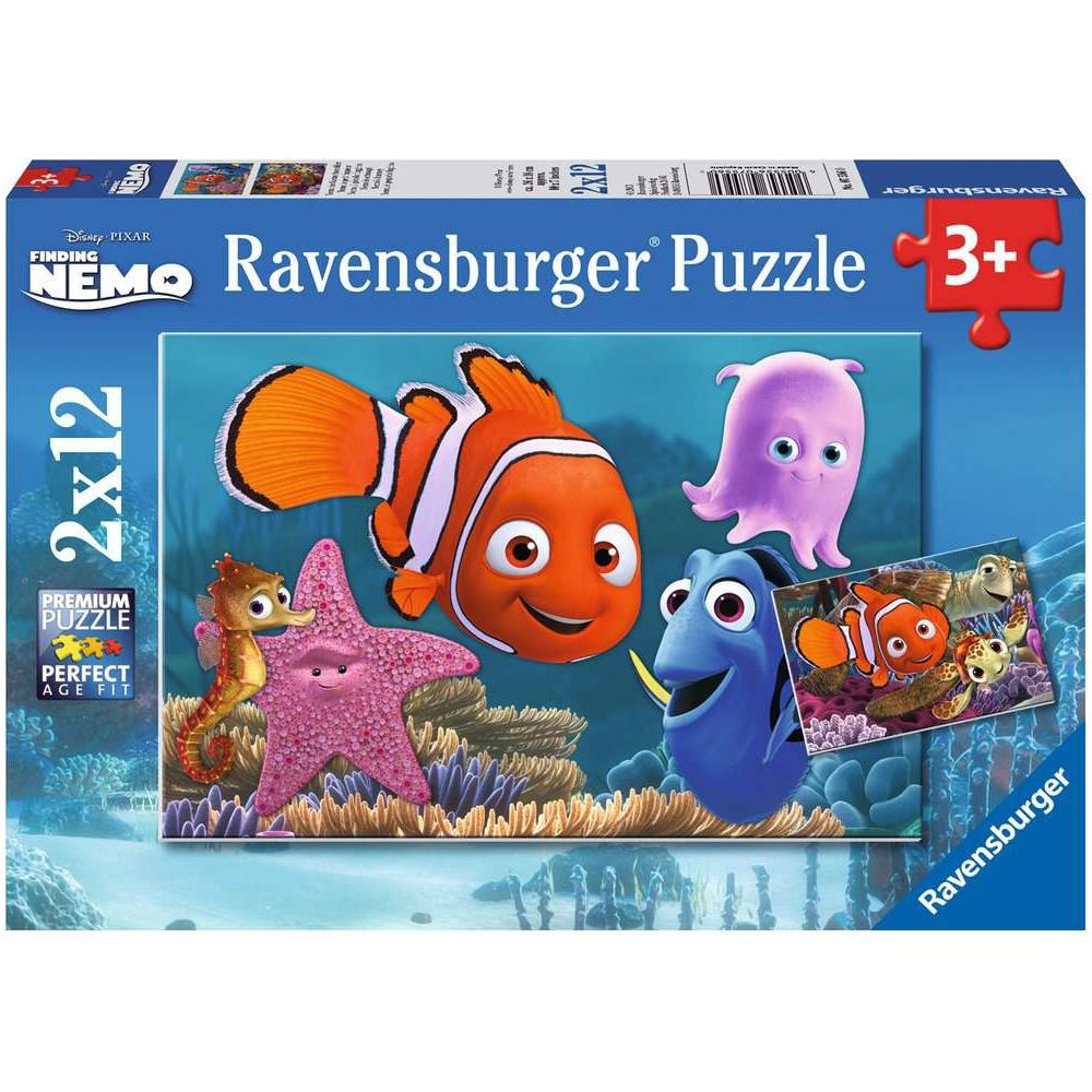 Puzzle Nemo der kleine Ausreisser, 2 x 12 Teile