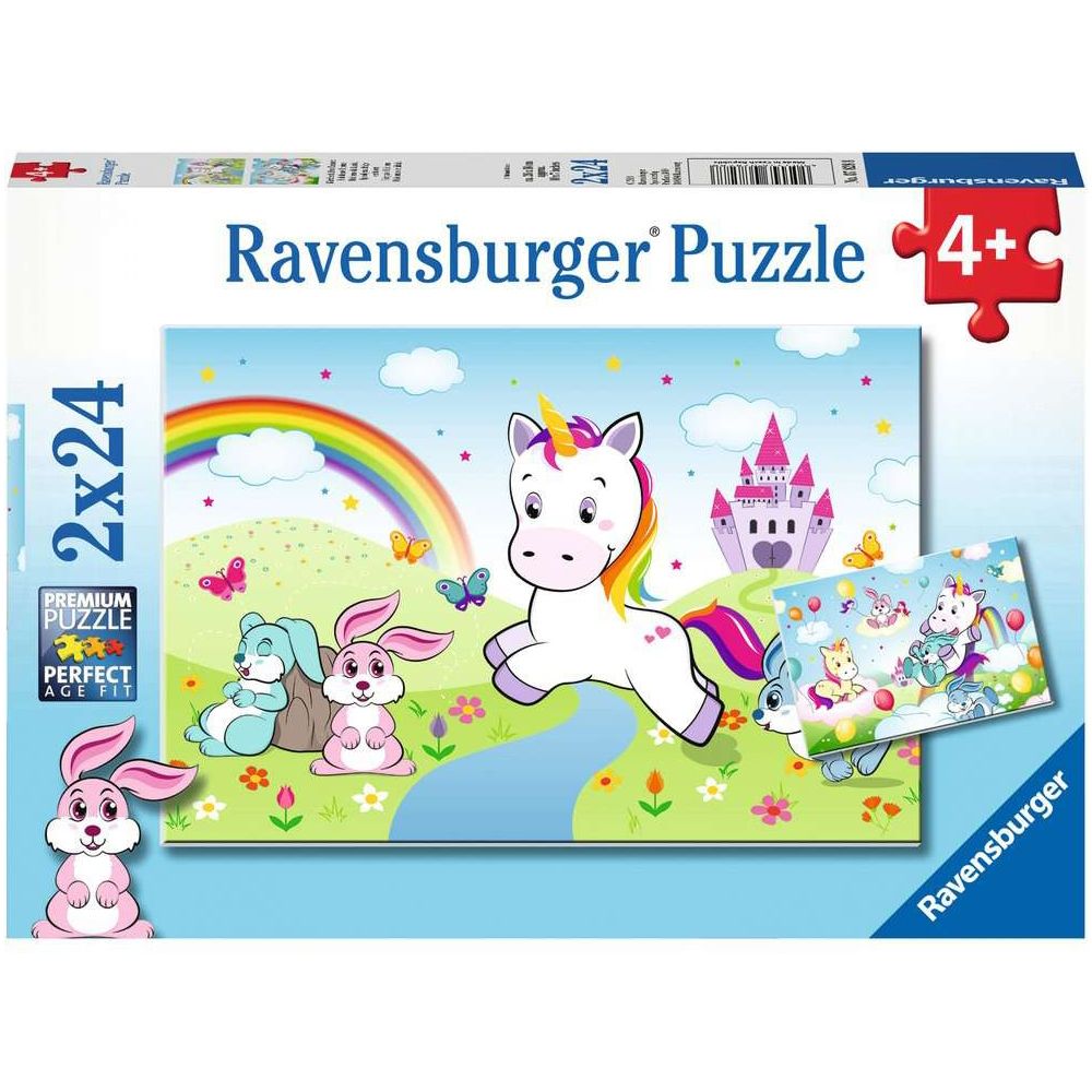 Puzzle Märchenhaftes Einhorn, 2 x 24 Teile