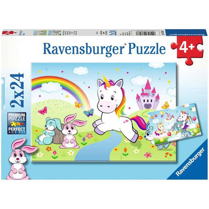 Puzzle Märchenhaftes Einhorn, 2 x 24 Teile