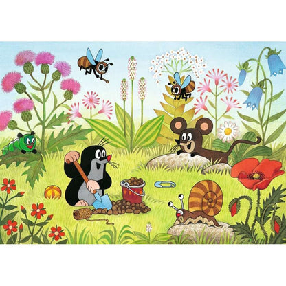 Puzzle Der Maulwurf im Garten, 2 x 24 Teile