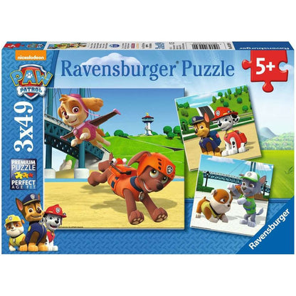 Puzzle Paw Patrol Team auf 4 Pfoten, 3 x 49 Teile