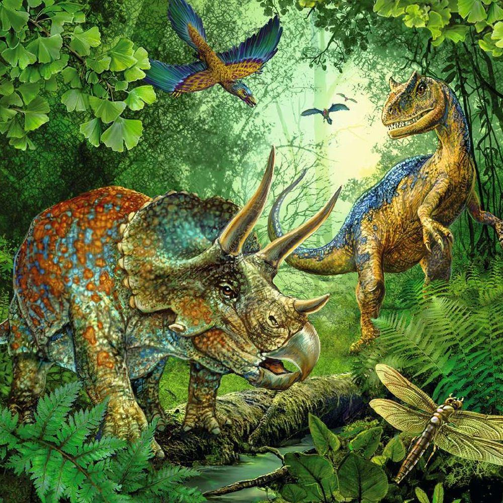 Puzzle Faszination Dinosaurier, 3 x 49 Teile