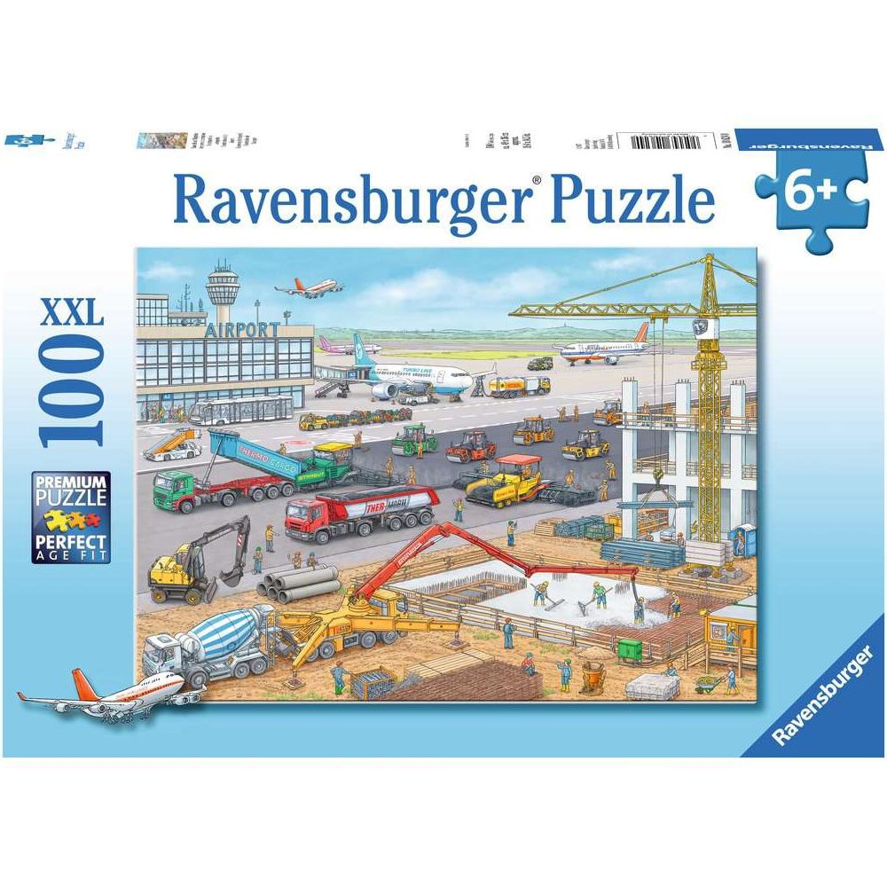 Puzzle Baustelle am Flughafen, 100 Teile