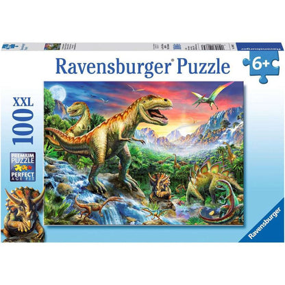 Puzzle Bei den Dinosauriern, 100 Teile