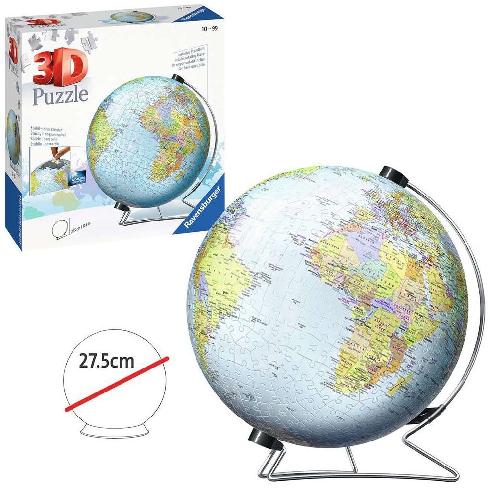 3D Puzzle Globus, englisch