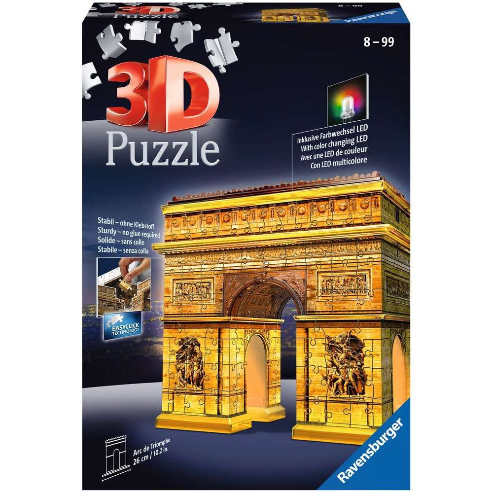 3D Puzzle Triumphbogen Night Edition